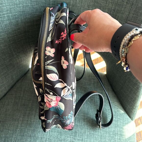 Kate Spade Wilson Road Botanical Small Bradley mini backpack floral black EUC! main image 5